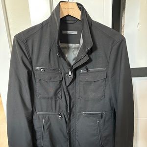 John Varvatos Collection Military Wool Polyester Blend Multi Button Jacket Sz 34